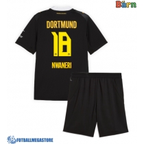 Fotballdrakt Barn Borussia Dortmund Ethan Nwaneri #18 Bortedraktsett 2026-27 Kortermet (+ Korte bukser)